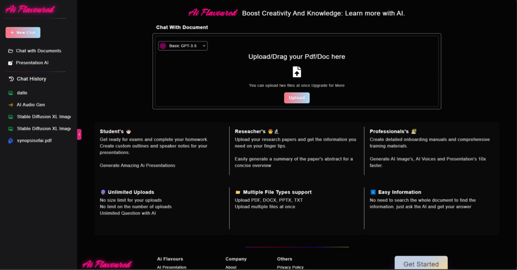 chat with document summarizer